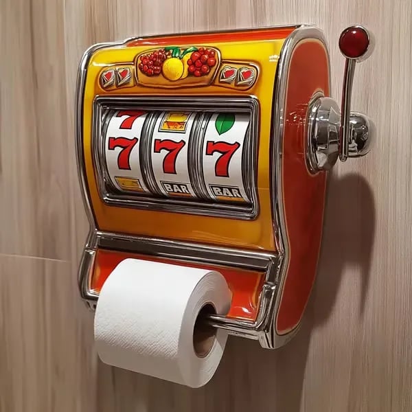 RollJack – Slot Machine Toilet Paper Holder