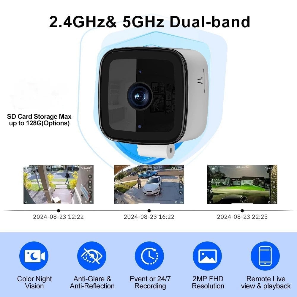 GuardPro – High-Definition 2K Window Camera