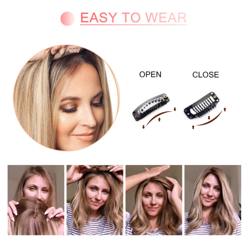 VolumeGrace – Seamless Wavy Hair Topper Extension
