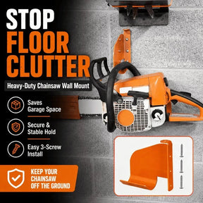 ChainVault – Secure Chainsaw Storage Wall Mount