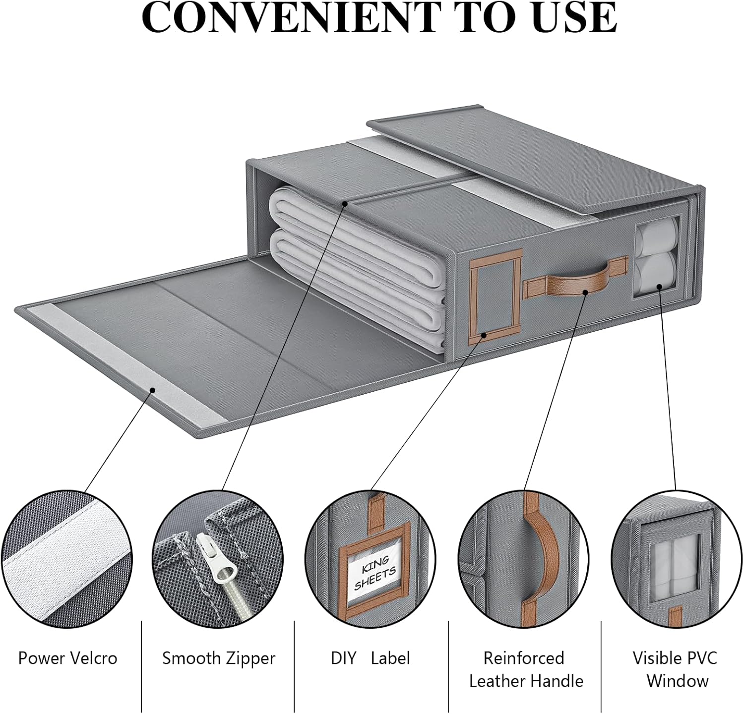 BeddyBox - Foldable Linen & Duvet Organizer