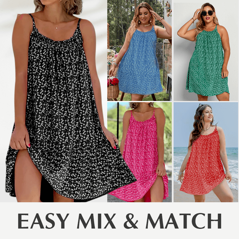 BloomMuse – Floral Camisole Summer Dress