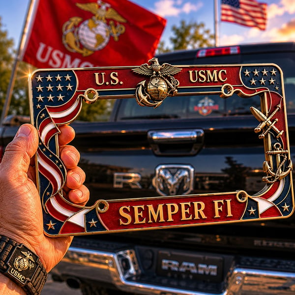 MarinePride – Semper Fi Auto Frame