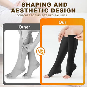 ZipFit – Sports Zipper Compression Socks