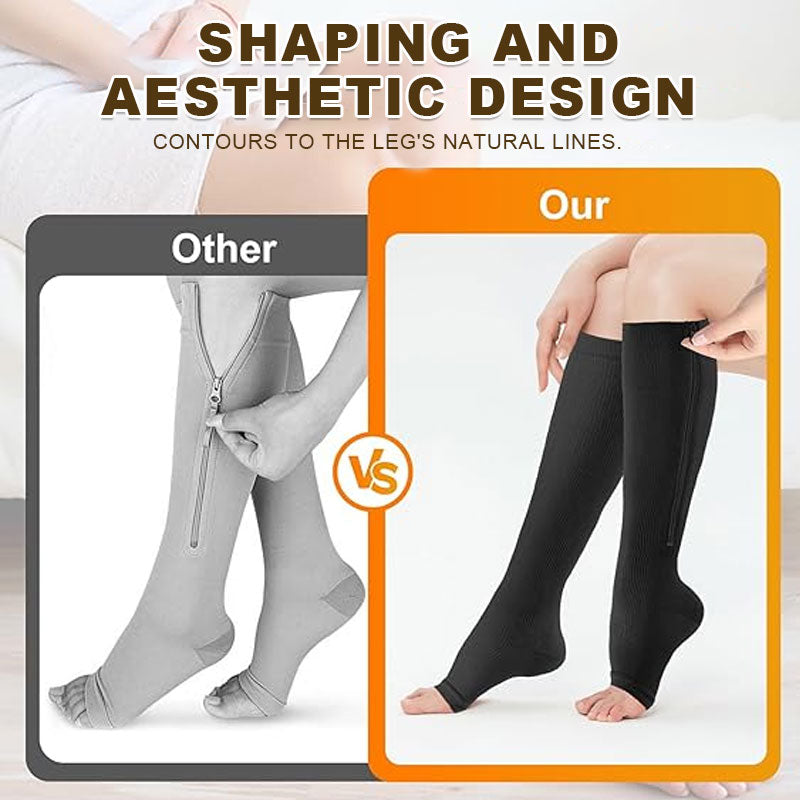 ZipFit – Sports Zipper Compression Socks