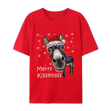 KissMyAss - Funny Donkey Christmas T-Shirt