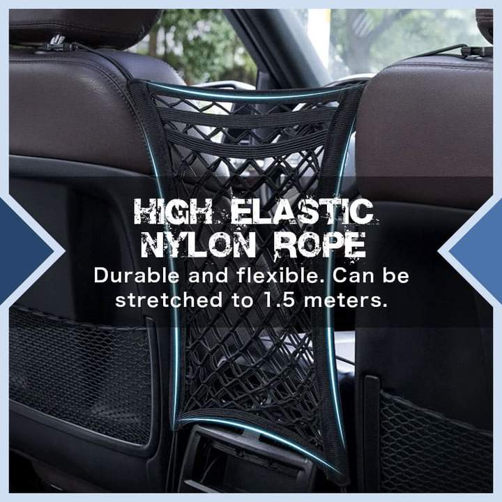 CargoNet – 3-Layer Elastic Mesh Trunk Organizer for Cars
