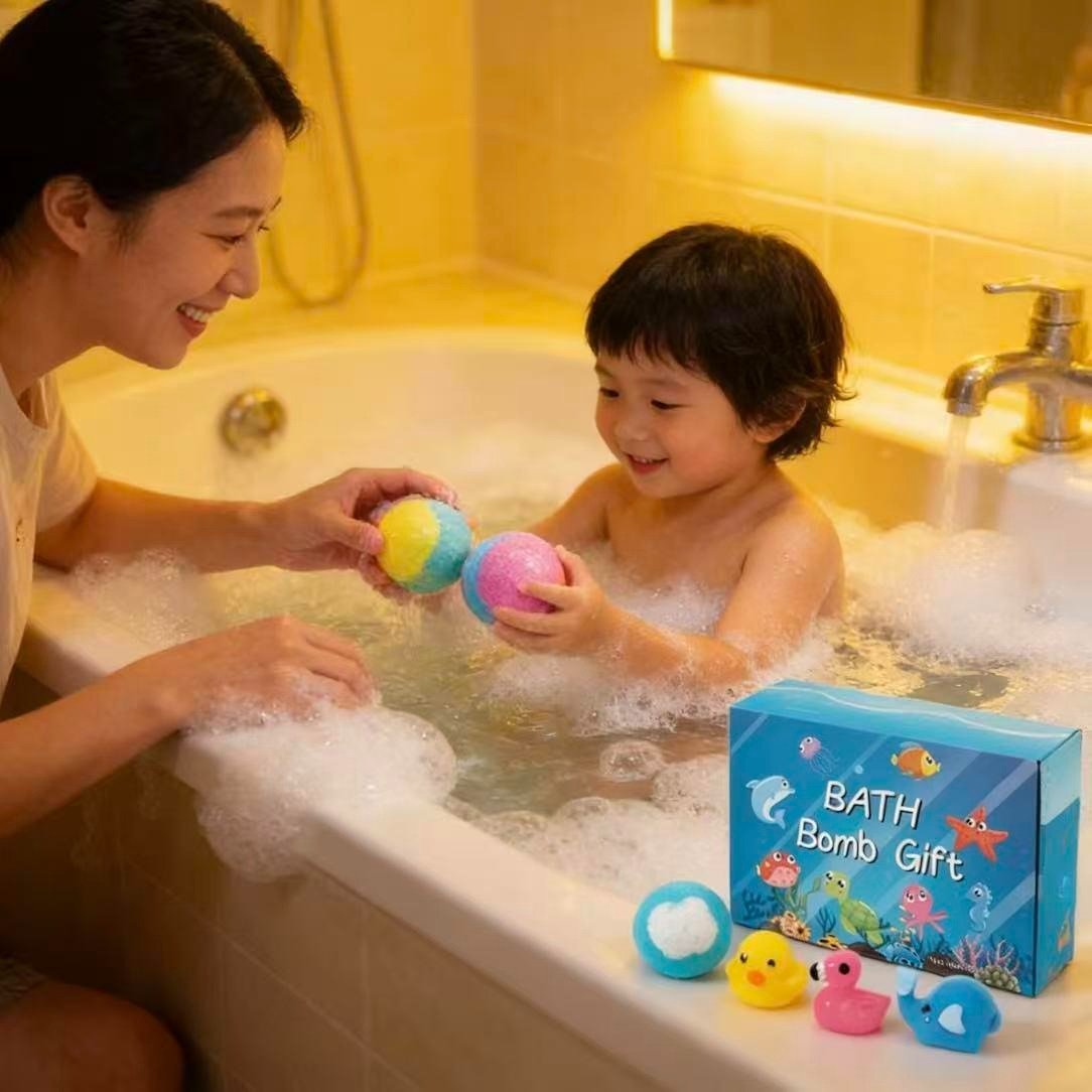 KidSplash – Colorful Bath Bomb Gift Set for Kids