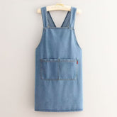 ApronMuse - Premium Soft Denim Cross-Back Apron