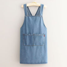 ApronMuse - Premium Soft Denim Cross-Back Apron