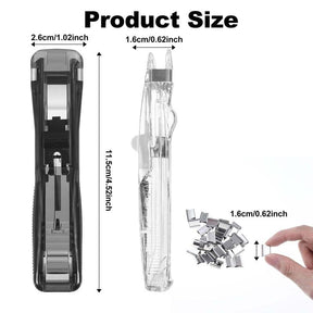 BindEase – Compact Binder Clip Stapler with 58 Clips