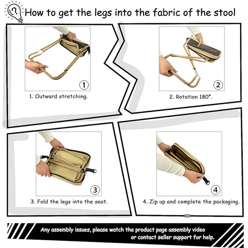 CarrySit – Travel Folding Stool