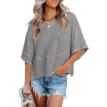 PureEase – Oversized Crewneck Comfort Summer Top