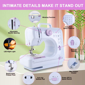 MiniStitch – Portable Sewing Machine with 12 Stitches