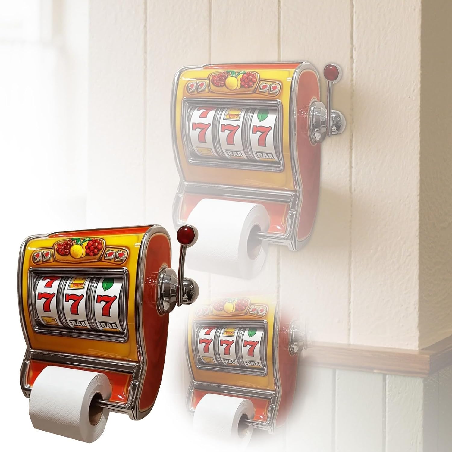 RollJack – Slot Machine Toilet Paper Holder
