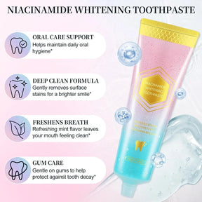 Niacinamide Whitening Toothpaste – Stain Removal & Fresh Breath