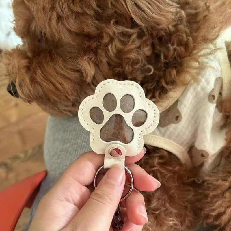 FurTag – Paw Shaped Leather Keychain