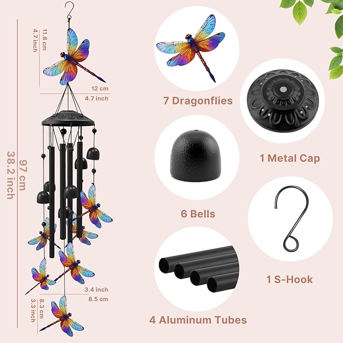 HummingAura – Vintage Colorful Wind Chime
