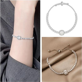 AureliaShine – Premium Sparkling Moissanite Bracelet
