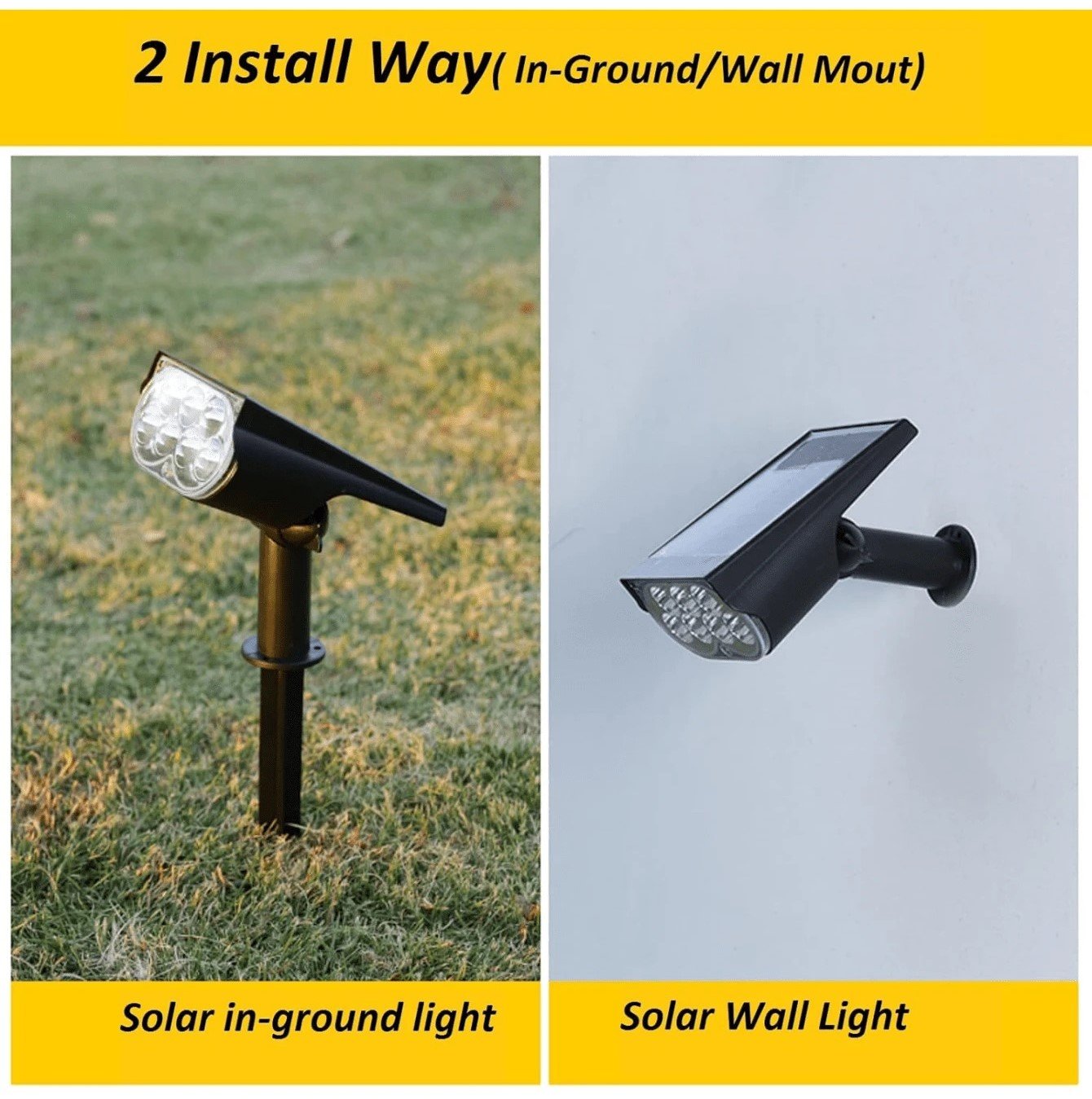 SunBeam – Waterproof Solar Outdoor Spot Lights