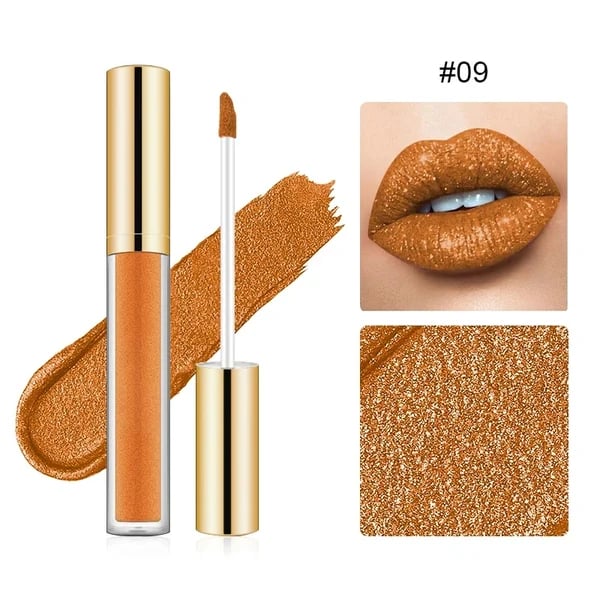 GlamShine – Metallic Liquid Diamond Glitter Lipstick
