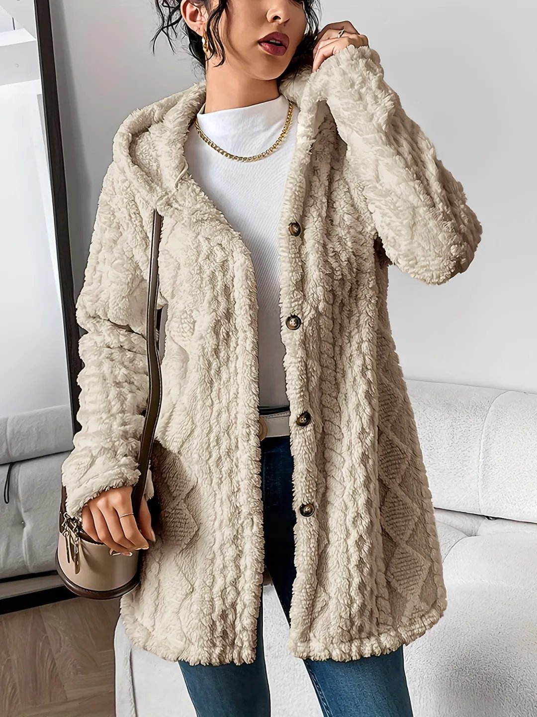 CloudSilk – Effortless Chic Hooded Dress