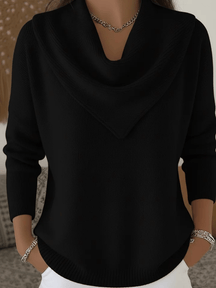 AuraKnit – Triangle Neck Pullover