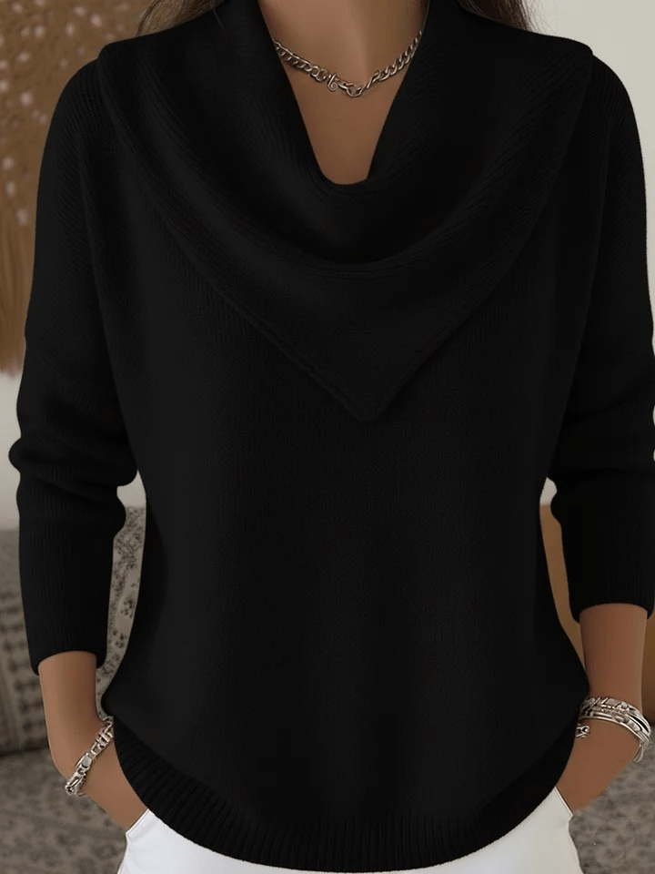 AuraKnit – Triangle Neck Pullover
