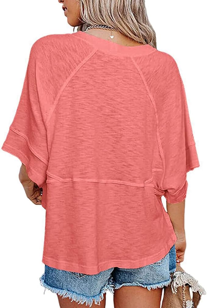 BellAura – Solid Color Bell Sleeve T-Shirt