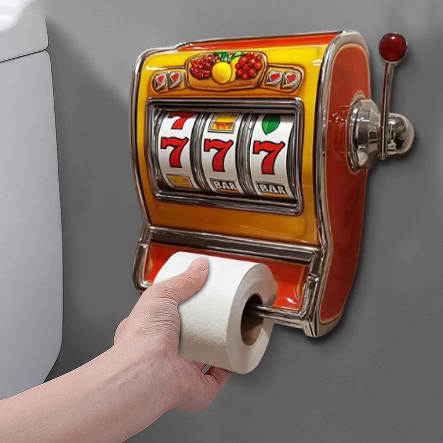 RollJack – Slot Machine Toilet Paper Holder