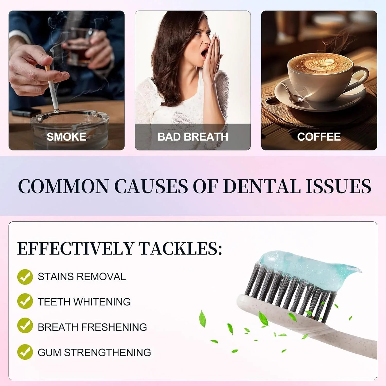 Niacinamide Whitening Toothpaste – Stain Removal & Fresh Breath