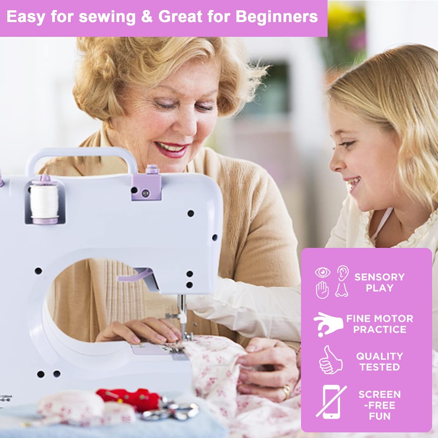MiniStitch – Portable Sewing Machine with 12 Stitches