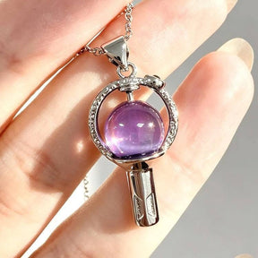 MystiCore - Crystal Scepter Pendant Necklace
