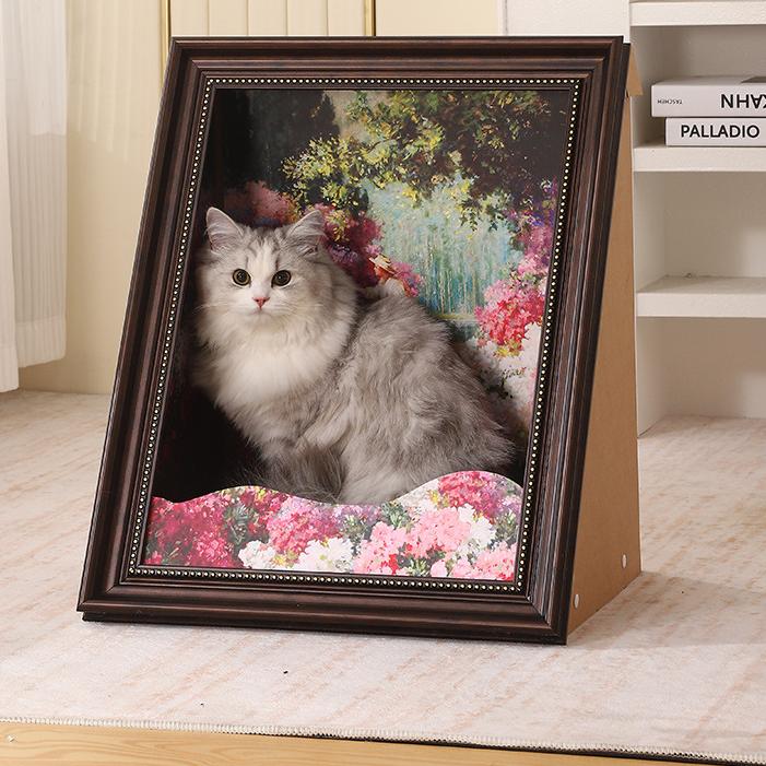 PurrfectArt – Mona Lisa Cat Scratcher Bed