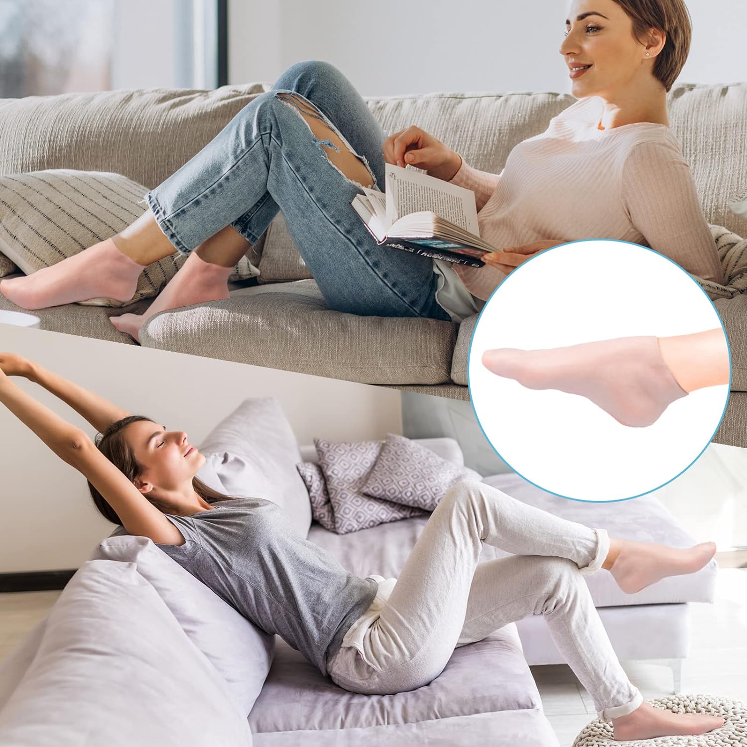 VelvetHeel Socks – Smooth Skin Foot Care