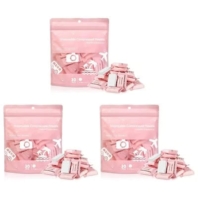 AirTowel – Disposable Compressed Travel Towel Set