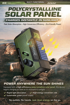 PowerCast Elite – 4-in-1 Emergency Radio