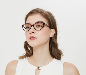VisionLux – Women’s Trendy HD Anti-Blue Light Cat Eye Glasses