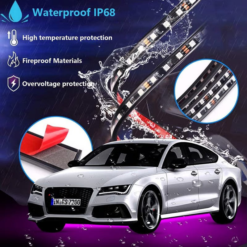 GlowRide – Flexible RGB Underbody LED Strip Lights