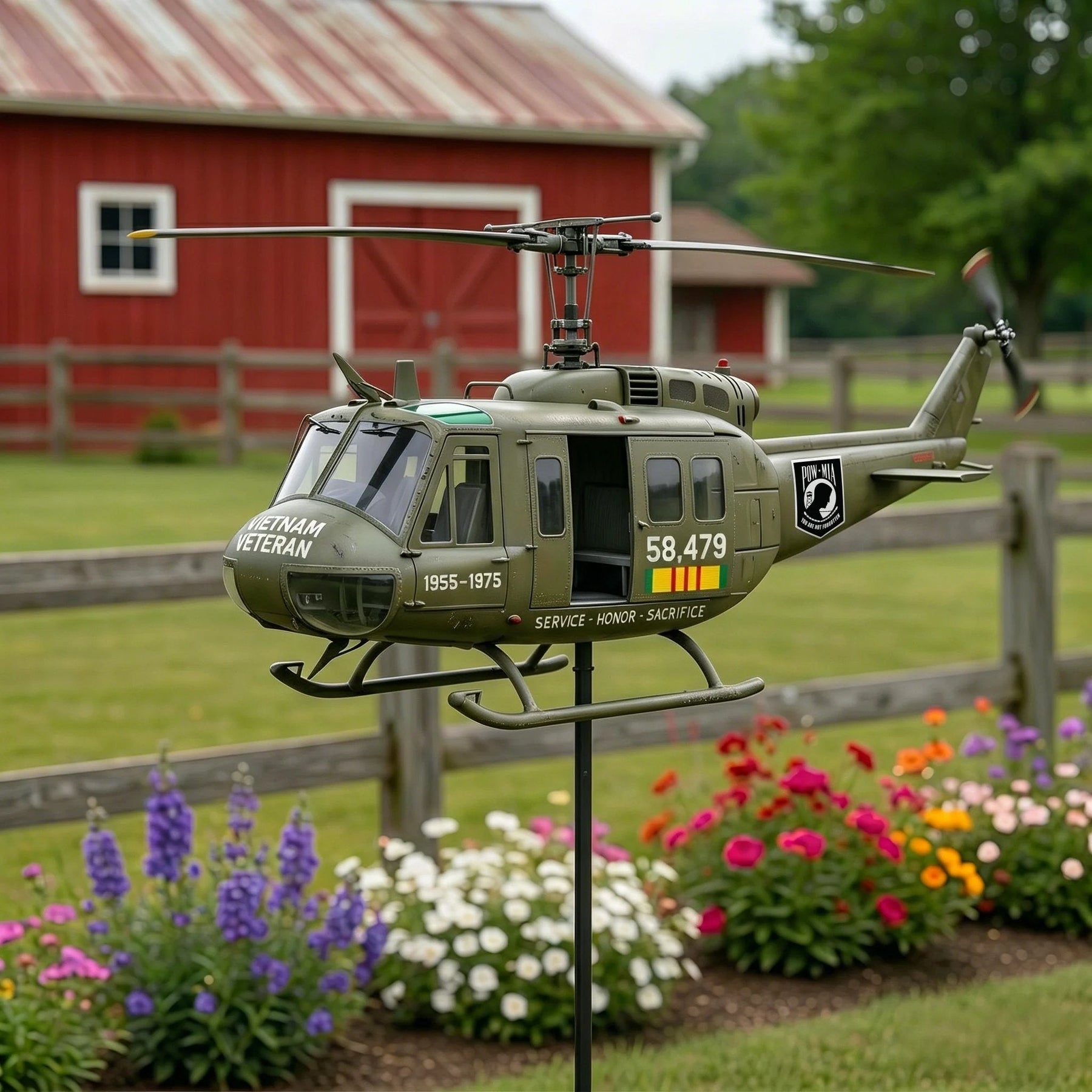 SkyHonor – Vietnam Veteran UH-1 Helicopter Wind Spinner