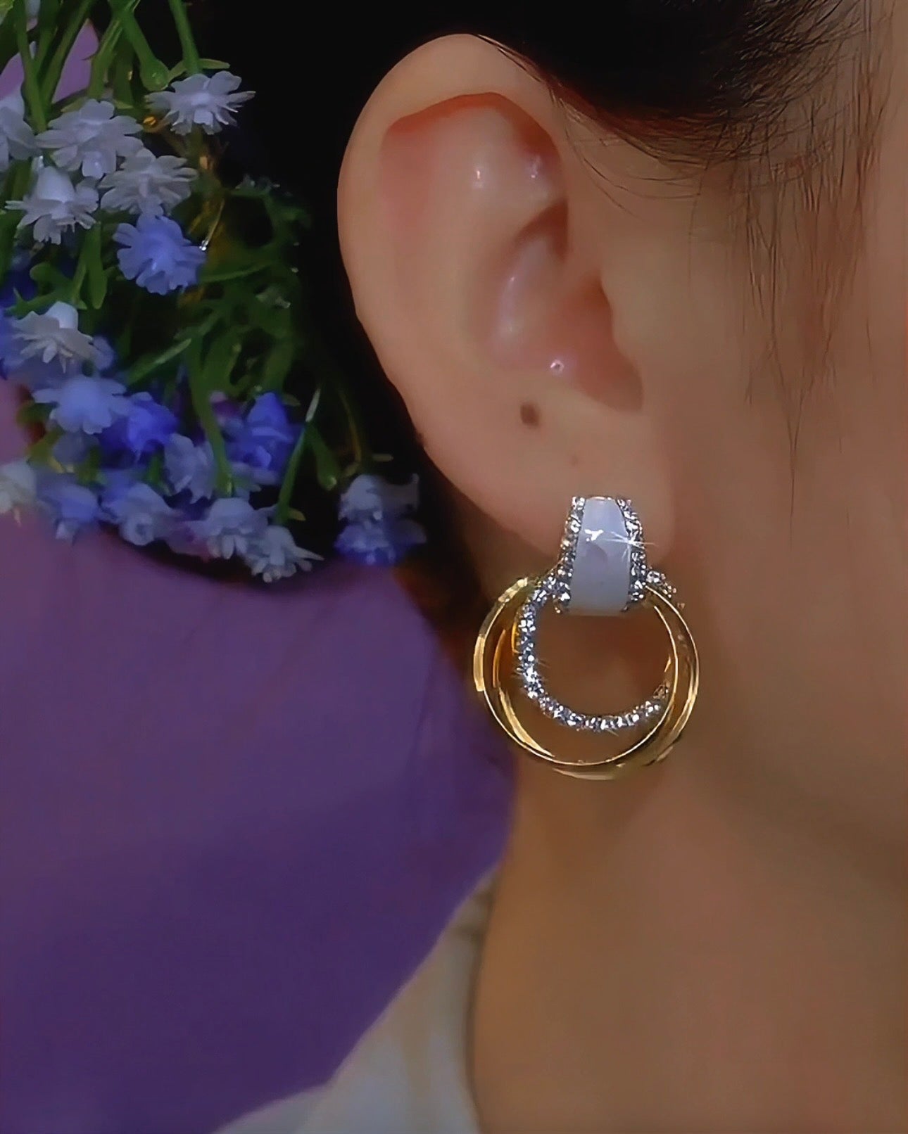 GoldNoir Acedia – Refined Italian Craft Earrings