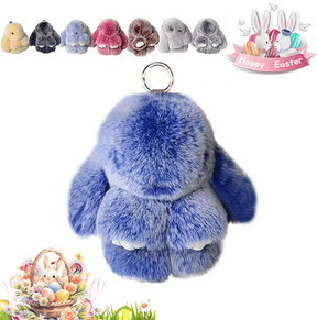 HopCharm – Cute Plush Bunny Keychain