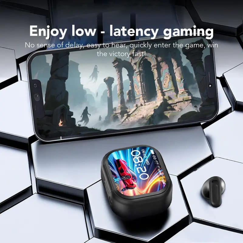 TranslaBeat – HD Screen AI Headphones Global Communication