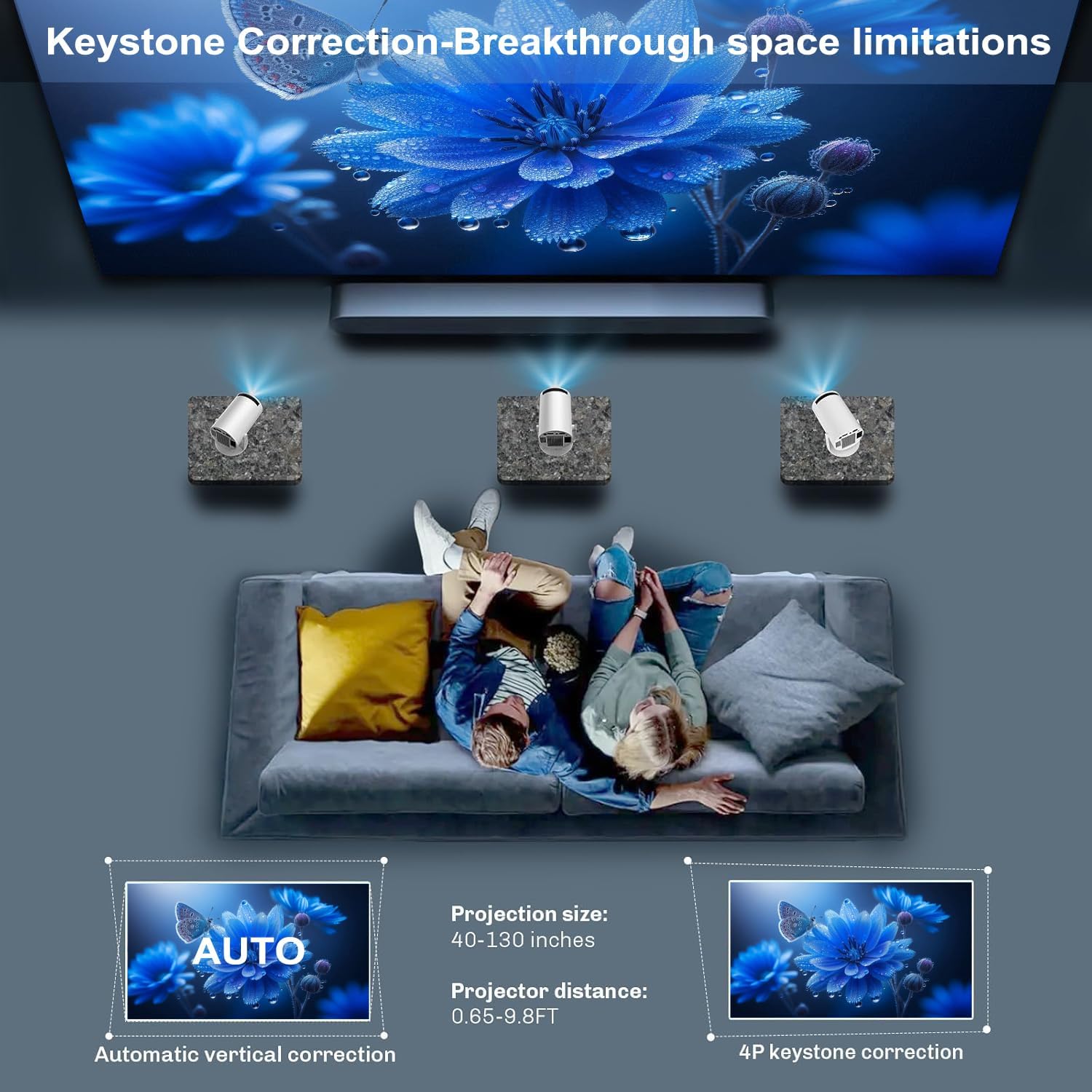 SkyBeam - Wireless Smart Game Projector – Big Screen Fun Anywhere
