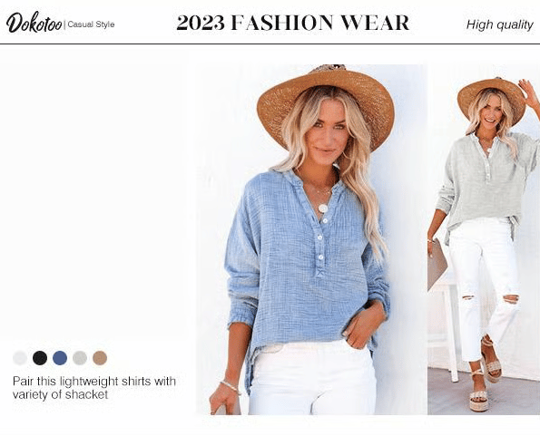 BreezyCharm Top – Oversized Textured Blouse
