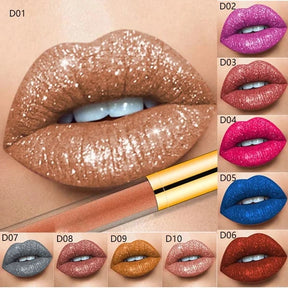 GlamShine – Metallic Liquid Diamond Glitter Lipstick