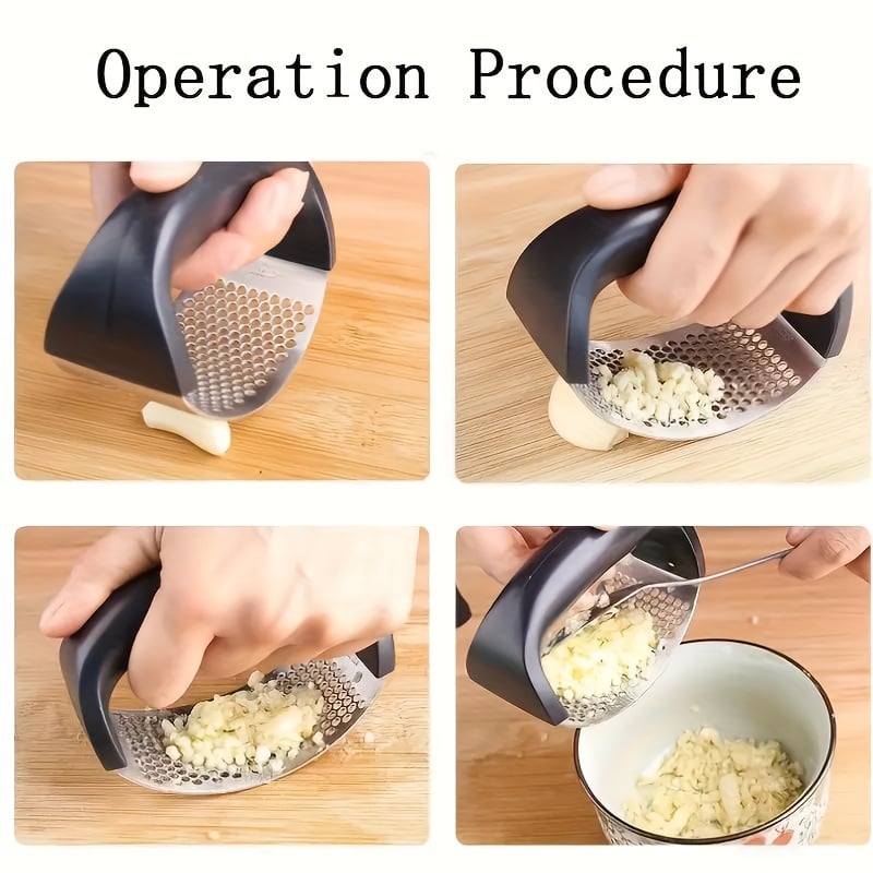 CrushCraft – Stainless Steel Garlic Mincer