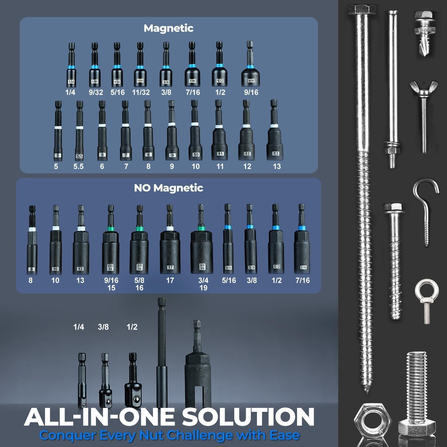 FastenPro – Magnetic Impact Nut Driver Kit