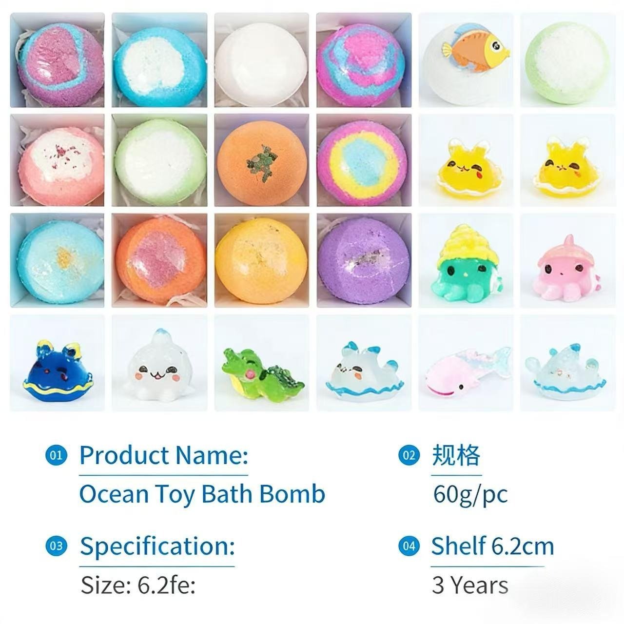 OceanPop – Kids Bath Bombs - Surprise Toy Inside
