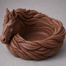 GoldenMane – Elegant Horse Bowl